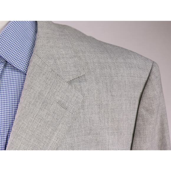 Bonobos Standard Fit Gray Knit Woven Patch Pocket 2-Btn Wool Blazer 52S New! - Picture 4 of 11
